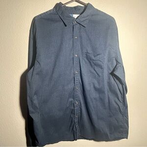 Dark Blue Old Navy Long Sleeve Button Down Shirt